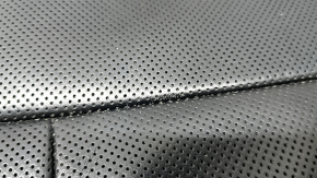 Lincoln Corsair 20-22 passenger seat cushion upholstery, black leather, perforated, heated, ventilated, scratches, dented