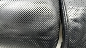 Lincoln Corsair 20-22 passenger seat cushion upholstery, black leather, perforated, heated, ventilated, scratches, dented