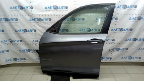 Front left door assembly BMW X3 F25 11-17 graphite A52, keyless, with Xdrive 28i emblem, bumper