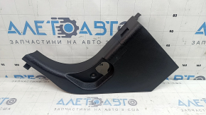 BMW X3 F25 11-17 black lower left front pillar trim with caps, scratches