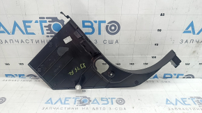 BMW X3 F25 11-17 black lower left front pillar trim with caps, scratches