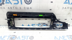 BMW X3 F25 15-17 front center panel trim, glossy black with chrome, scratches