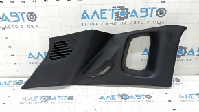 Upper left arch trim for Jeep Compass 19-26, black, two pieces, worn, scratches