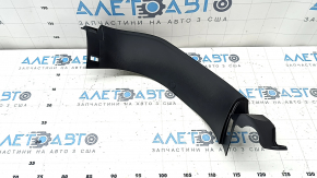 Upper left tailgate trim for Jeep Compass 17-26, black, with plug
