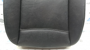 BMW X3 F25 11-17 passenger seat cushion upholstery, black leather, heated, scratches