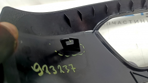 Right side passenger seat trim for BMW X3 F25 11-17, black, 2 parts, electrically powered, scratches, broken mount