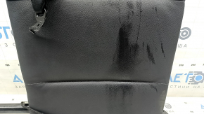 Left rear seat back for BMW X3 F25 11-17, black leather, with seat belt, heated, dry-cleanable