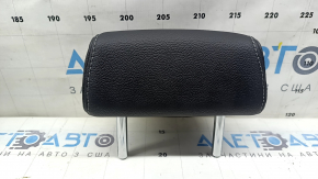 Rear center seat headrest BMW X3 F25 11-17 black leather with gray stitching