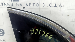 Rear left window, blind glass, Kia Niro 17-22, chrome, scratches on chrome, glue