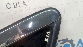 Rear left window, blind glass, Kia Niro 17-22, chrome, scratches on chrome, glue