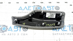 Jeep Compass 22-26 front panel trim, upper left, gray fabric, blue stitching