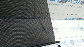 The rear right door curtain of a BMW X3 F25 11-17 is torn and dented.