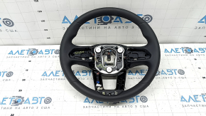 Jeep Compass 23-26 leather steering wheel, black, heated, with overlay