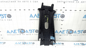 Right upper center pillar trim for Jeep Compass 19-26, black, with plug