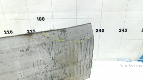 The front bumper reinforcement of the BMW X3 F25 11-17 is dented at the corner