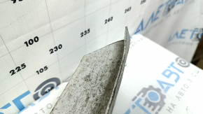 The front bumper reinforcement of the BMW X3 F25 11-17 is dented at the corner