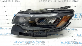 Left front headlight assembly for Jeep Compass 22-26 halogen + LED with mount