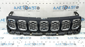 Jeep Compass 25-26 radiator grille assembly, 3 parts, chrome inserts