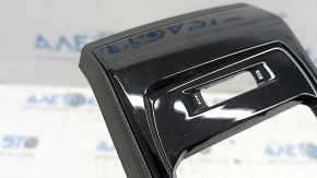 Jeep Compass 22-26 rear center console trim, black, with trims and cigarette lighter, glossy, scratches