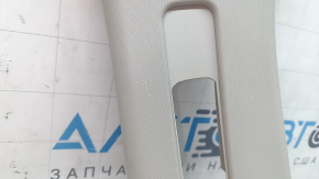 Mazda CX-5 17-24 center pillar trim, upper belt, left, gray, scratches, plastic has turned white