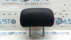 Rear center headrest for Mazda CX-5 17-24, black leather, brown stitching
