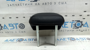 Rear center headrest for Mazda CX-5 17-24, black leather, brown stitching