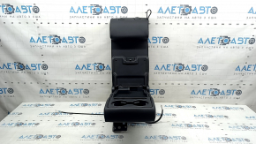 Rear seat backrest, 2nd row, center, Mazda CX-5 18-25, black leather, without headrest, with USB