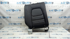 Rear seat backrest, 2nd row, right, Mazda CX-5 17-25, black leather, perforated, with brown stitching, without headrest