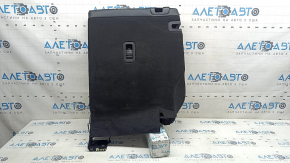 Rear seat backrest, 2nd row, right, Mazda CX-5 17-25, black leather, perforated, with brown stitching, without headrest