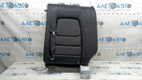 Rear seat backrest, 2nd row, left, Mazda CX-5 17-25, black leather, perforated, with brown stitching, with belt, without headrest