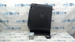Rear seat backrest, 2nd row, left, Mazda CX-5 17-25, black leather, perforated, with brown stitching, with belt, without headrest