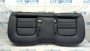 Rear seat cushion, 2nd row, Mazda CX-5 23-25, black leather with perforation, with brown stitching, wrinkled, needs cleaning