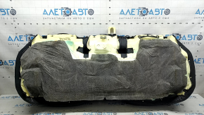 Rear seat cushion, 2nd row, Mazda CX-5 23-25, black leather with perforation, with brown stitching, wrinkled, needs cleaning