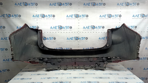 Naked rear bumper for Mazda CX-5 22-25 without parking sensors, silver, crack in mount, scuff marks
