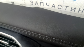Mazda CX-5 21-25 black leather dashboard trim for a 10.3" display, dark wood trim, scratches