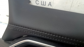 Mazda CX-5 21-25 black leather dashboard trim for a 10.3" display, dark wood trim, scratches