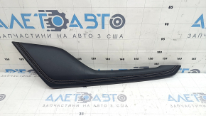 Mazda CX-5 17-25 center console trim, right side, black with chrome, with brown stitching, scratches