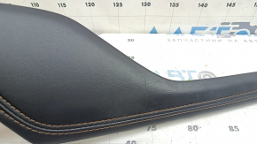 Mazda CX-5 17-25 center console trim, right side, black with chrome, with brown stitching, scratches