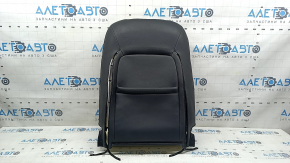 Mazda CX-5 17-23 passenger seat back upholstery, black leather, with brown stitching, heated, perforated, abrasive