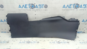 Right center console trim for Mazda CX-5 17-25, black, without frame and armrest, worn
