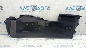 Right center console trim for Mazda CX-5 17-25, black, without frame and armrest, worn