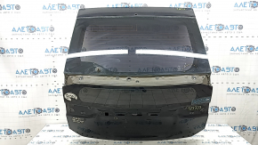 Naked trunk door with glass Toyota Prius 30 12-15 black 202, with two glasses, bump, scratches on the glass