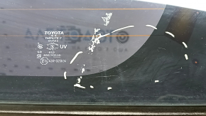 Naked trunk door with glass Toyota Prius 30 12-15 black 202, with two glasses, bump, scratches on the glass