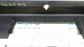 Left threshold of Toyota Prius 30 10-15 black, dented, lower fastener torn off, scratches