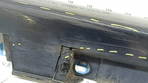 Left threshold of Toyota Prius 30 10-15 black, dented, lower fastener torn off, scratches
