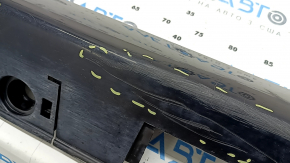 Left threshold of Toyota Prius 30 10-15 black, dented, lower fastener torn off, scratches
