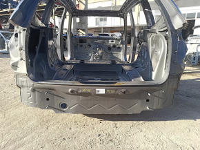 Rear panel BMW X3 F25 11-17 2-piece, on the body, graphite