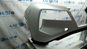 Front bumper bare Nissan Rogue 21-23 without parking sensors US built, graphite, scratch, crack in the mount