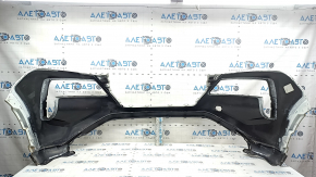 Front bumper bare Nissan Rogue 21-23 without parking sensors US built, graphite, scratch, crack in the mount