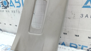 Nissan Rogue 21-26 center pillar trim, upper right belt, gray US built, scratched, needs cleaning, mount turned white